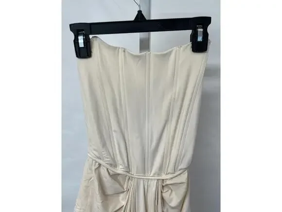 Deme by Gabriella Pearl Gown in Off White - Picture 6 of 9